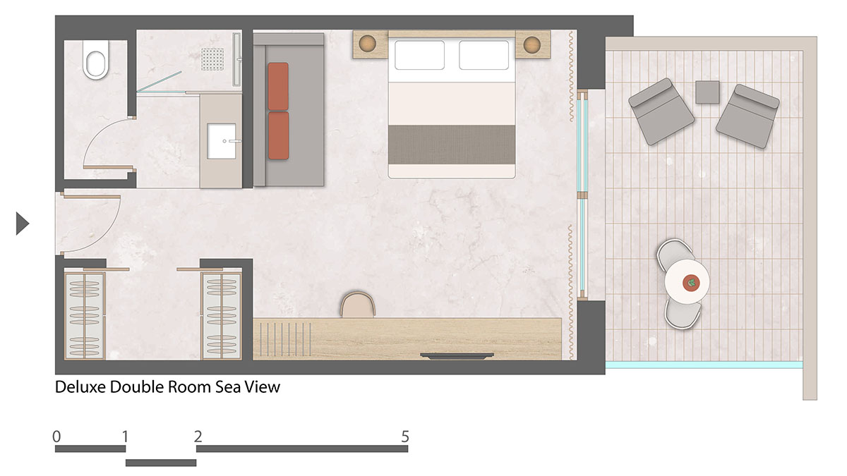 Twin / Double Deluxe Sea View